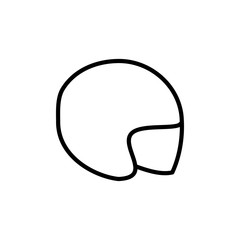 Helmet icon isolated on white background. Motorcycle helmets. Racing helmet. construction helmet icon. Safety helmet