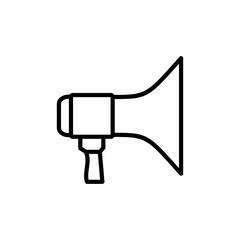 Megaphone icon isolated on white background. Loudspeaker icon vector. Volume icon
