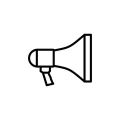 Megaphone icon isolated on white background. Loudspeaker icon vector. Volume icon