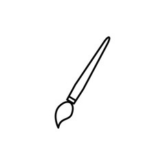 Paint icon isolated on white background. Paint brush vector icon. Paint roller icon