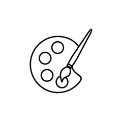 Paint icon isolated on white background. Paint brush vector icon. Paint roller icon