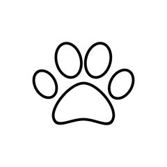 Paw icon isolated on white background. Paw Print icon