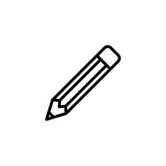 Pencil icon isolated on white background. Pencil vector icon