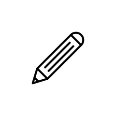 Pencil icon isolated on white background. Pencil vector icon
