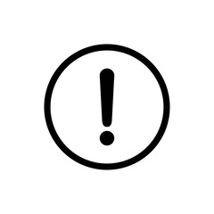 Exclamation danger sign illustration. attention sign icon. Hazard warning attention sign. icon alert. Risk