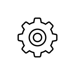Setting Icon isolated on white background. Setting vector icon. Cog Settings Icon Symbol. Gear
