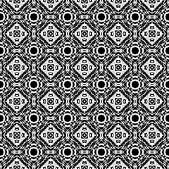 Fototapeta premium Geo Geometric Medallion. Black, White, Monochrome 