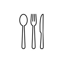 Fork, Spoon, and Knife icon. Restaurant icon. food icon. eat