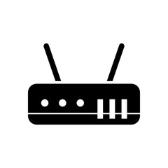 Isolated wifi machine silhouette style icon vector design
