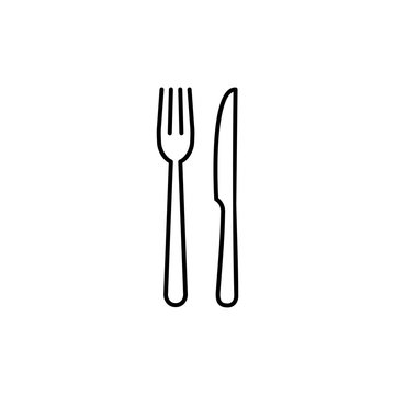 Fork, Spoon, and Knife icon. Restaurant icon. food icon. eat