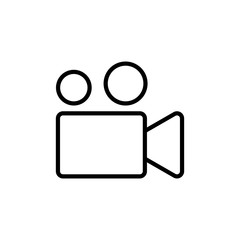 Video camera icon isolated on white background. Video camera vector icon. Camera Icons. Movie Sign. Cinema