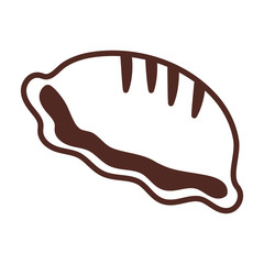 delicious cake, line style icon