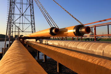 Naklejka premium Petroleum transmission pipeline