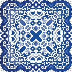 Antique portuguese azulejo ceramic.