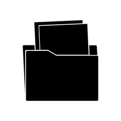Isolated file silhouette style icon vector design