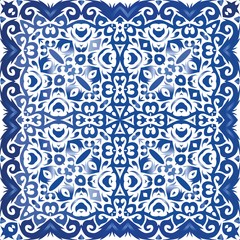 Antique azulejo tiles patchwork.