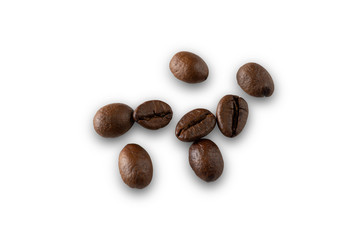 Coffee bean isolated on white