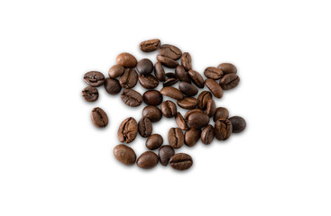 Coffee bean isolated on white