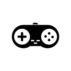 Isolated videogame control silhouette style icon vector design