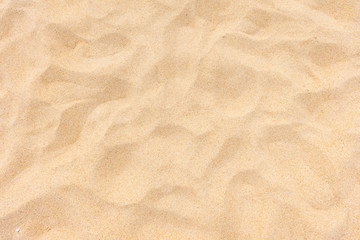 Plakat Close up of beautiful sand texture on the beach in summer time as background