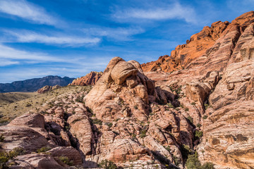 Colorful rocks of Red Rock Canyon