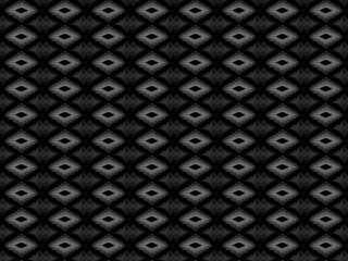 Diamond shape pattern on a black background