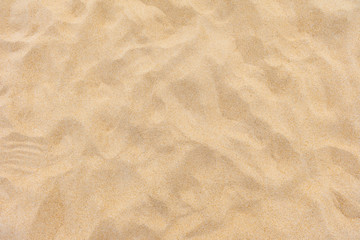 Closeup shot of sand texture on the beach as background