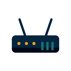 Isolated wifi machine flat style icon vector design