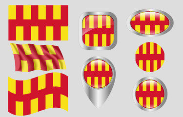 Fototapeta premium Flag of Northumberland, England