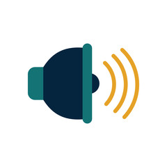 Isolated music volume flat style icon vector design