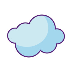 cloud icon, flat style