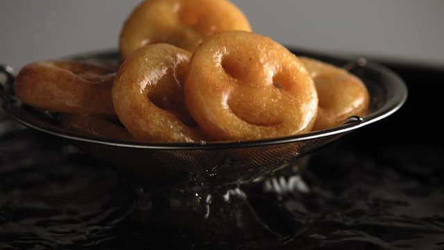 Indian dish medu vada deep fried . indian cusine and food. Fried food
