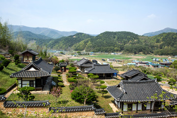 Fototapeta na wymiar Namgye Seowon in Miryang-si, South Korea. Seowon is a school of Joseon Dynasty.