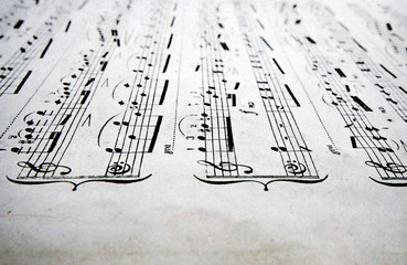 old sheet music at a angel