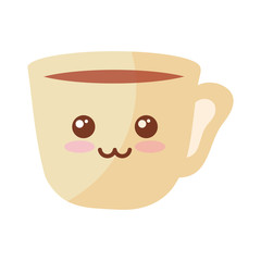 cup of coffee on white background