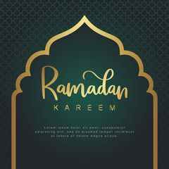 Fototapeta na wymiar Elegant background of Ramadan theme is suitable for posters, banners, social media sales templets etc.