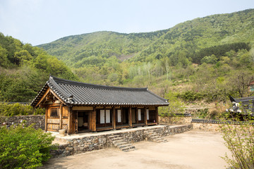 Fototapeta na wymiar Historic Site of Preceptor Samyeong in Miryang-si, South Korea. Samyeong is the great man of the Joseon Dynasty.