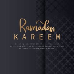 Obraz premium Ramadan luxury theme and elegant background suitable for posters, banners, social media sales templets etc.