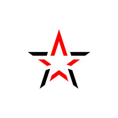 Abstract star logo on a white background.