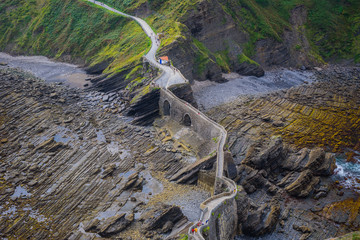 Amazing view from the island of Gaztelugatxe. Basque country. Northern spain