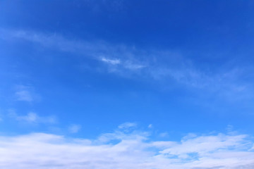 clouds, blue sky background design elements. Pantone Classic Blue.