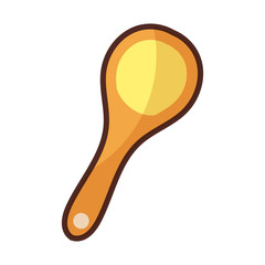 cooking spatula on white background