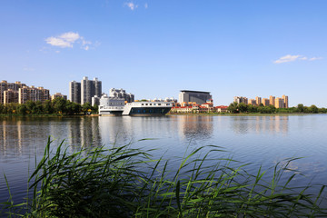 Naklejka premium Water Park Natural Scenery, Luannan County, Hebei Province, China