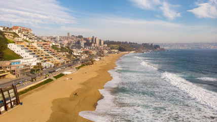 Vista a&eacute;rea de Playa de Re&ntilde;aca, Chile