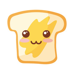 bakery bread on white background