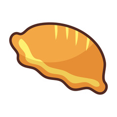 delicious cake on white background