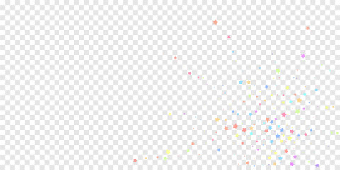 Festive confetti. Celebration stars. Colorful star