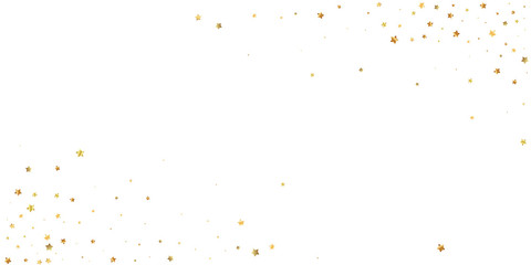Fototapeta premium Gold stars random luxury sparkling confetti. Scatt
