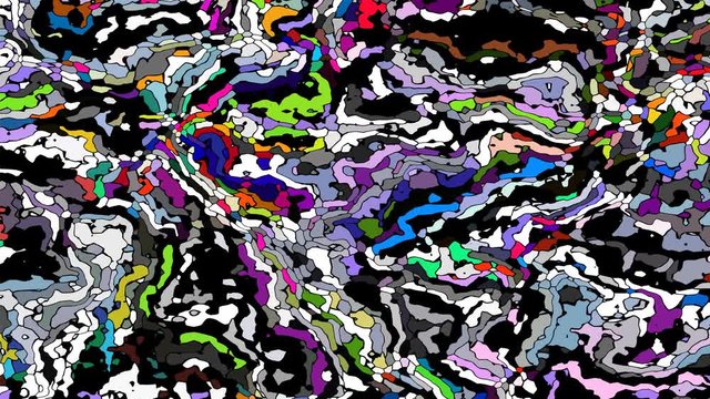 Abstract pointillist animation, seamless looping