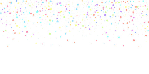 Festive confetti. Celebration stars. Colorful star